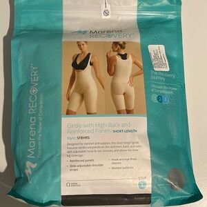 NEW Marena recovery girdle w/high back & reinforced panels short length size 2XL